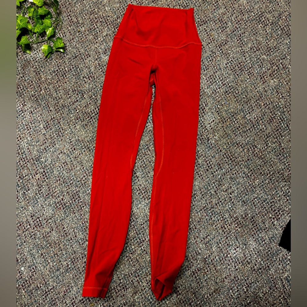 Dark Orange Lululemon Leggings